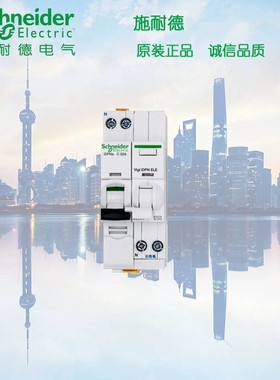 原装 施耐德 A9系列 IDPNA A9P08625+A9Y57625 双进双出带漏电