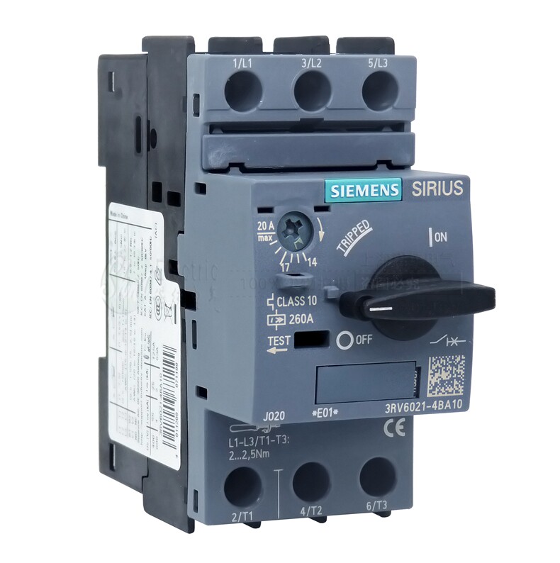 正品 西门子sirius马达电机保护开关断路器3rv6021-4ba10 14-20a