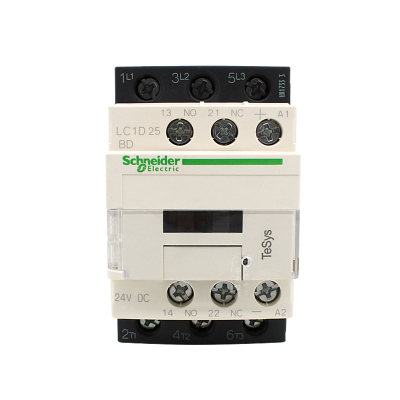 原装施耐德 直流接触器 LC1D25BD LC1-D25BDC DC24V 40A全新