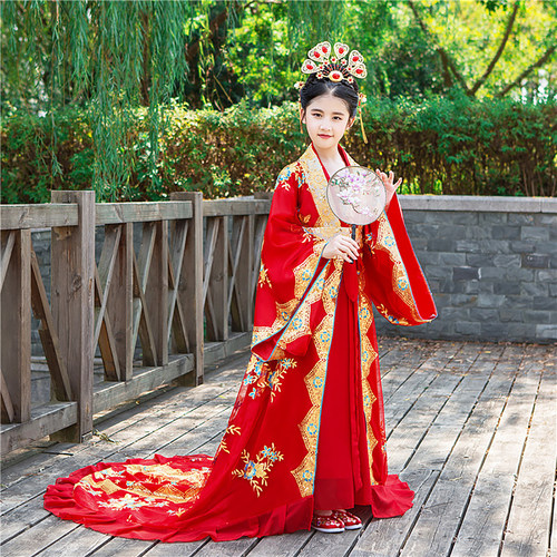 汉服女童古装武则天女皇服装儿童