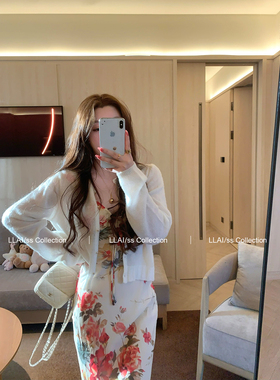 【现货】来来LLAI miu系小金扣针织开衫女百搭长袖防晒上衣新增色