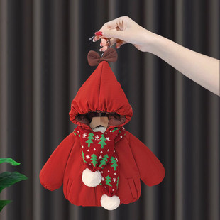 儿童连帽棉衣棉袄 洋气宝宝加绒夹棉外套冬季 女童棉服冬装 2026新款