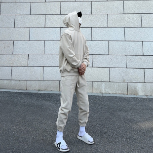 街潮460g奥创绒连帽卫衣宽松休闲纯色套装 UNCLEBLUE 24秋冬新品