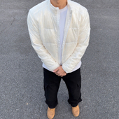 UNCLEBLUE90白鸭绒防泼水尼龙无胆羽绒服轻量化潮牌立领羽绒外套