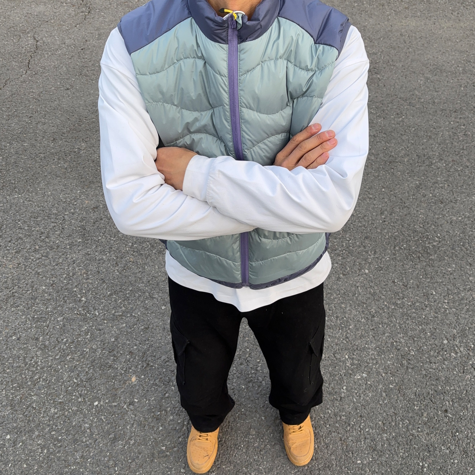 UNCLEBLUE90白鸭绒山系情侣轻薄羽绒背心潮牌拼色轻量化羽绒马甲,男装,羽绒马甲,淘宝优惠券,粉丝福利购,淘宝优惠卷