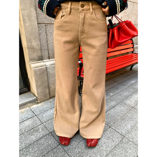 冬版 子女2025新款 型超好看 牛仔裤 设计感小众 今屿花花 喇叭裤 裤