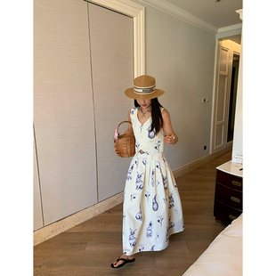 今屿花花套装裙开春穿搭一整套裙子套装两件套马夹上衣+A字半身裙