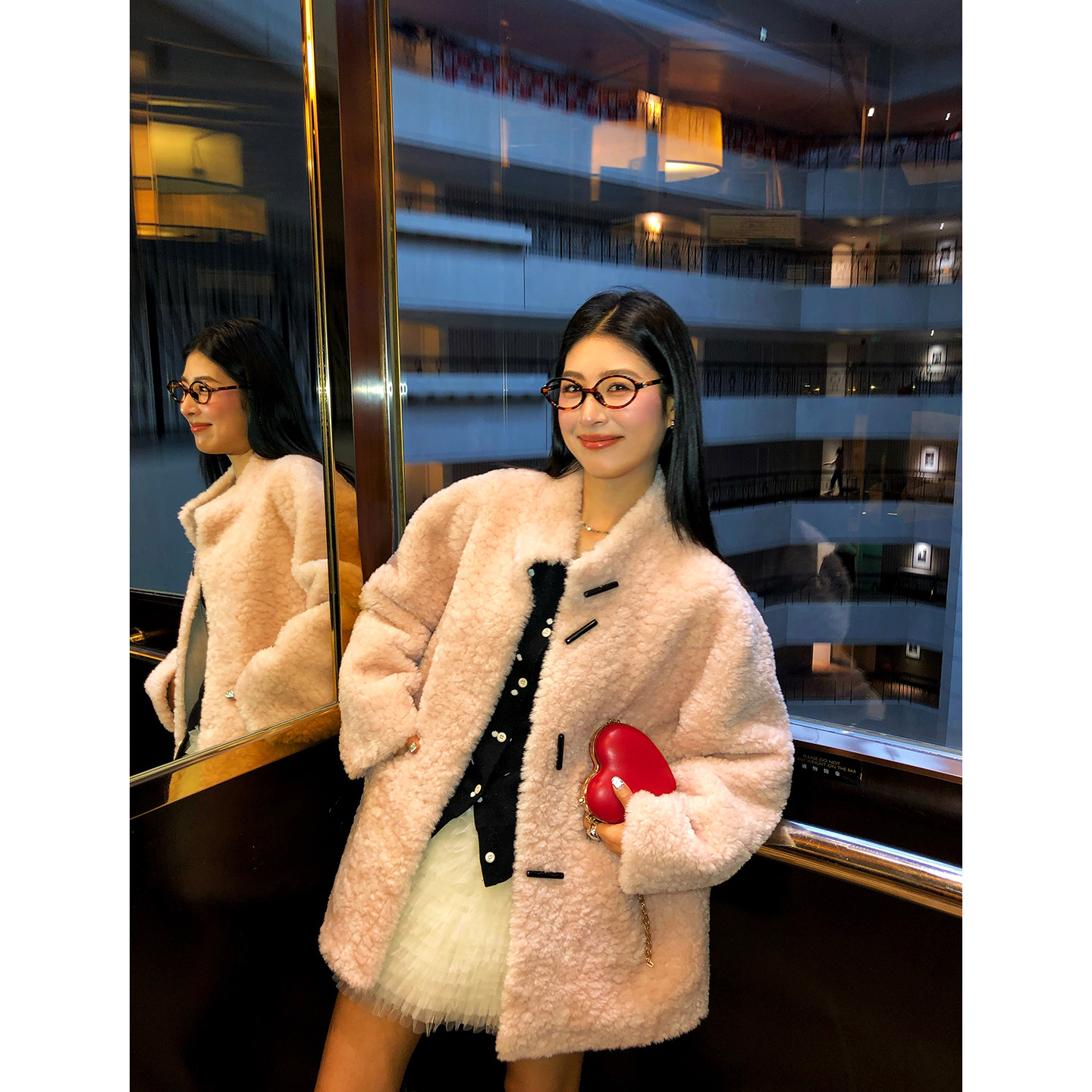 今屿花花 仿皮毛一体外套女2025年新款粉色环保皮草毛毛外套保暖,女装/女士精品,皮草,淘宝优惠券,粉丝福利购,淘宝优惠卷