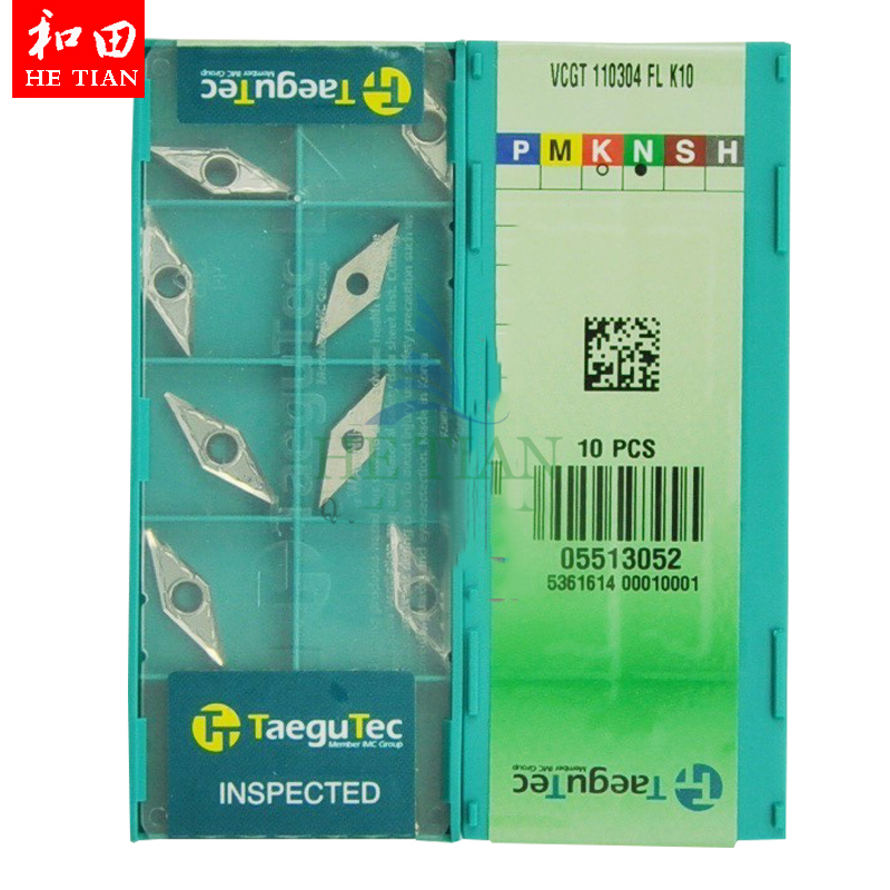 韩国原装特固克数控刀片VCGT160404-FL K10/铝铜专用