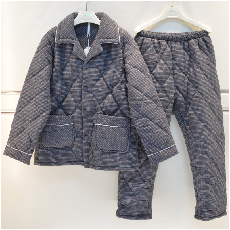 妮可雅梭织磨毛夹棉抗静电家居服