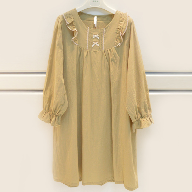 安之伴梭织纯棉薄款连衣裙