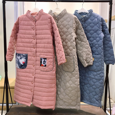 精雅风夹棉保暖时尚高领家居服