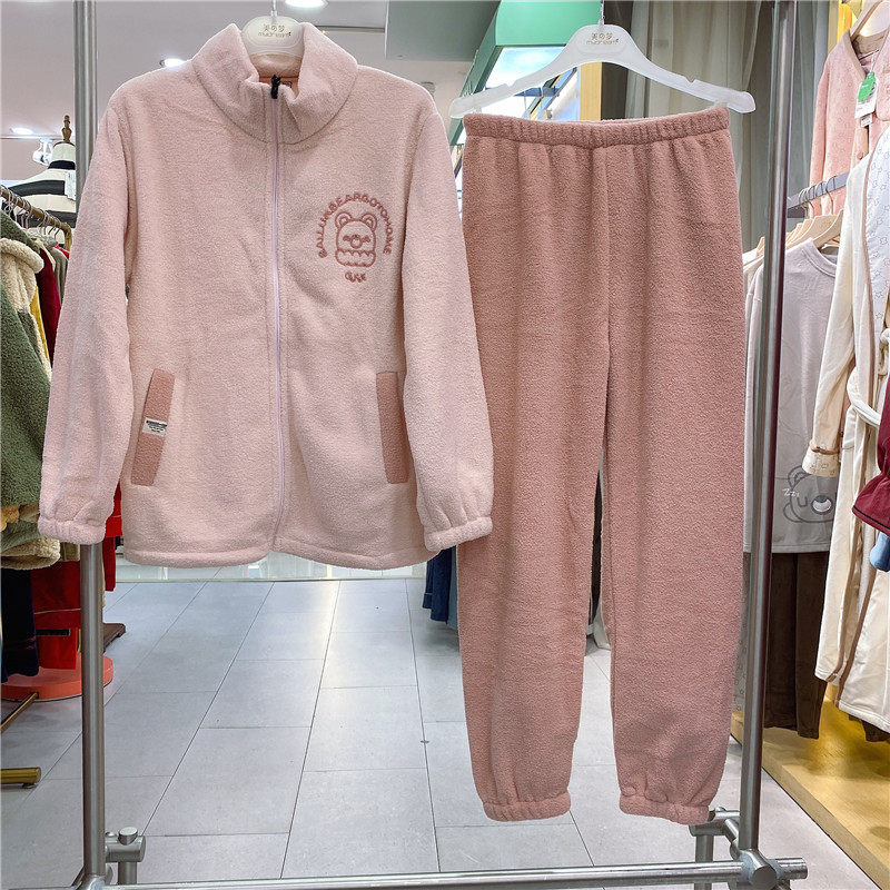 佰伦世家女珊瑚绒可爱家居服图片