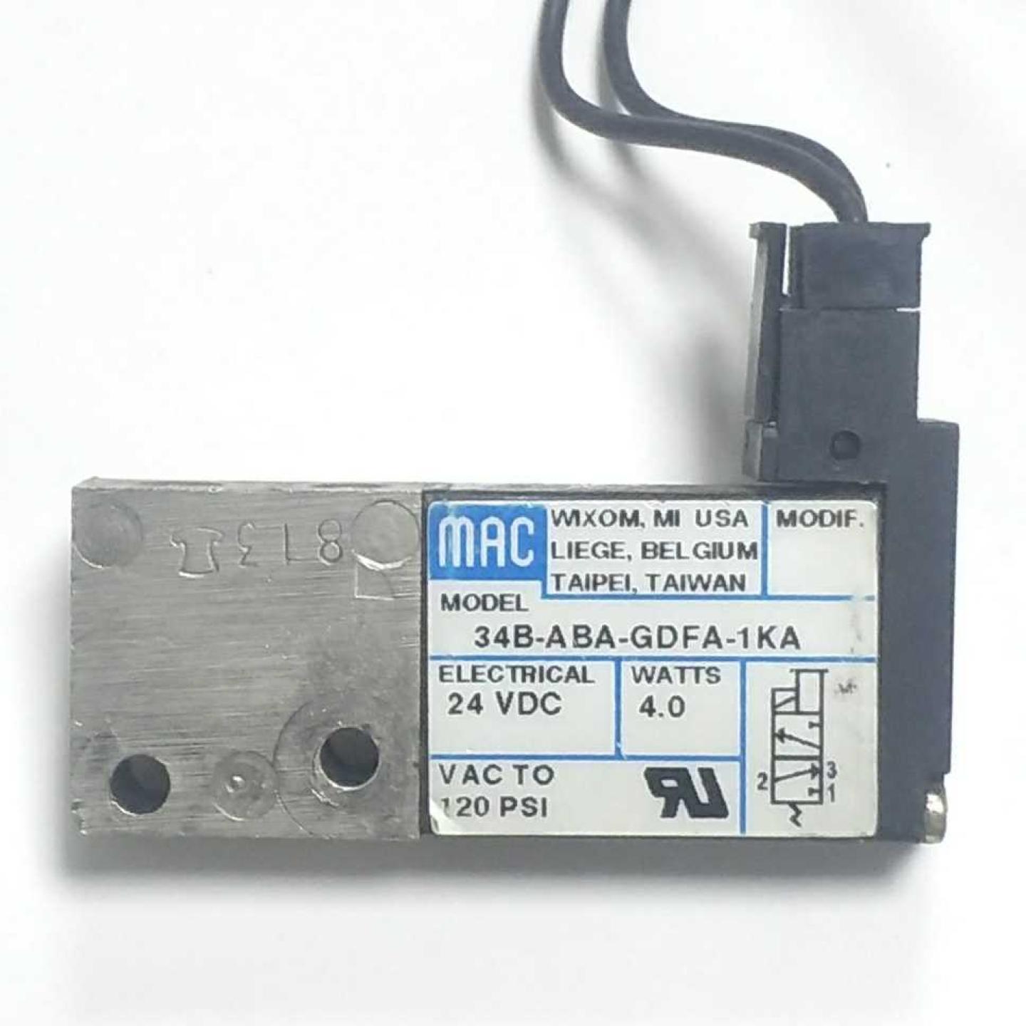 MAC原装拆机电磁阀34C-N00-GFEA-0GA 34B-L00-ABA-GDFD-GDFA-1KA