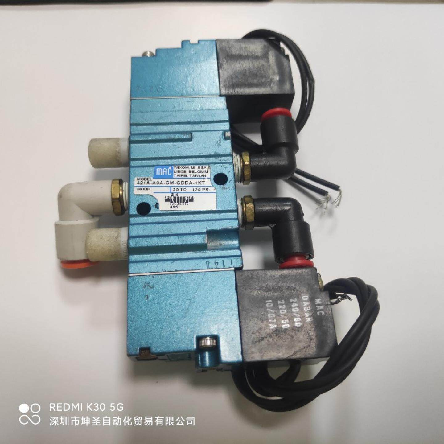 MAC原装拆机五通电磁阀421A-A0A-GM-GDDA-1KT 测试OK现货