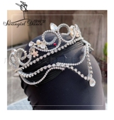 睡美人舞姬银仙子等变奏纯手工芭蕾舞发箍头饰女童TUTU裙定制配件