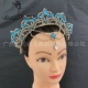 蓝绿色舞姬芭蕾比赛TUTU裙头饰发饰女童芭蕾长纱裙皇冠