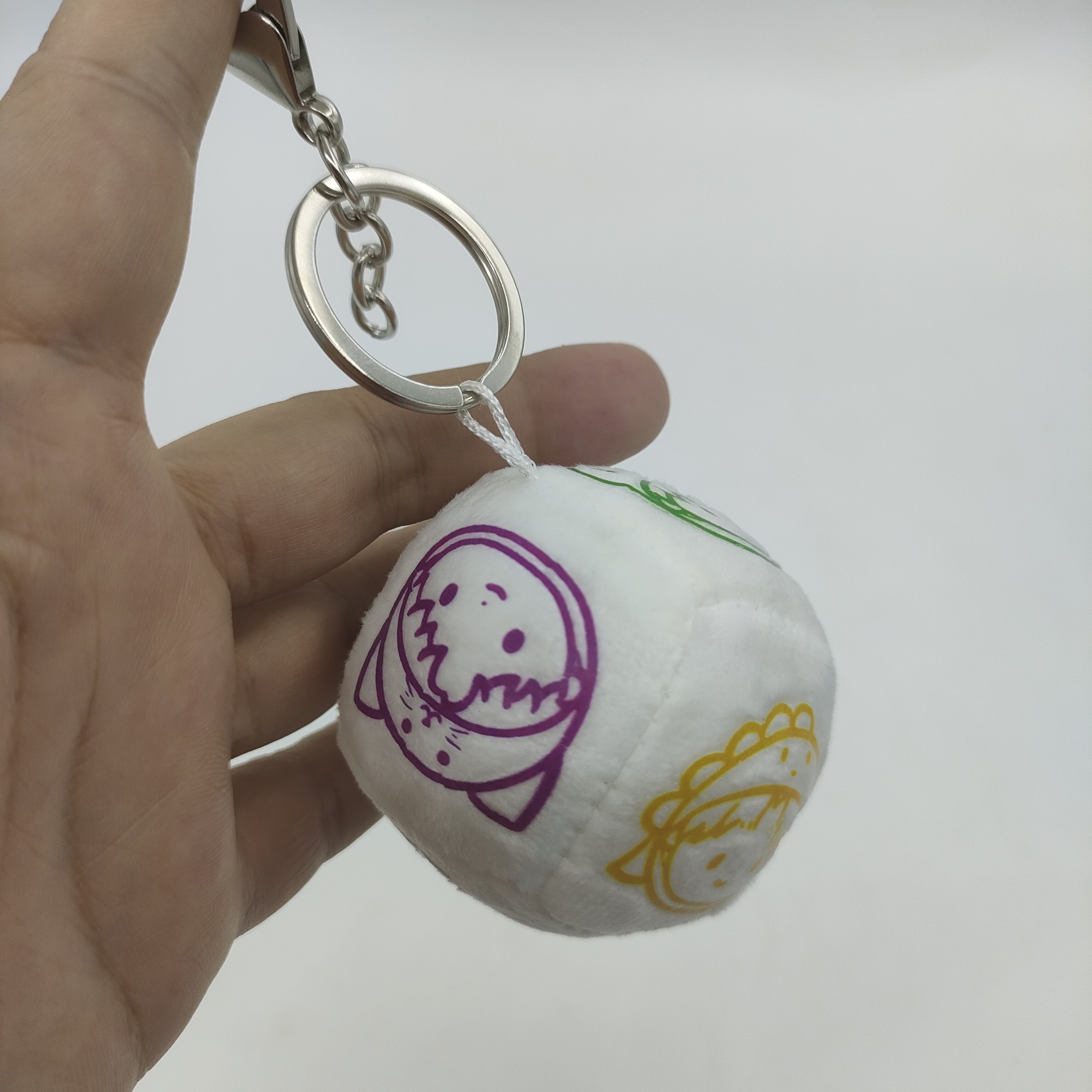 定制5cm毛绒骰子挂饰个性背包吊饰印图案logo文字生日礼物小玩意