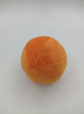 橙色橘色毛绒球10cm室内篮球投篮无声定制布球学校幼儿园玩具男女