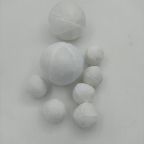 3cm6cm白色毛绒球定制10cm7cm彩色球灰红蓝黄绿红粉紫玫红色15cm