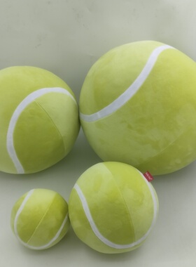 绿色10cm粉色毛绒网球40cm25cm30cm15cm前台广告装饰品特色设计感