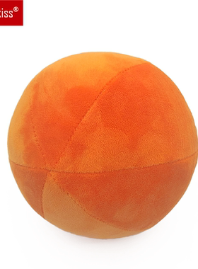 儿童男女橙色橘色毛绒球室内篮球投篮无声定制布球游乐场户外玩具