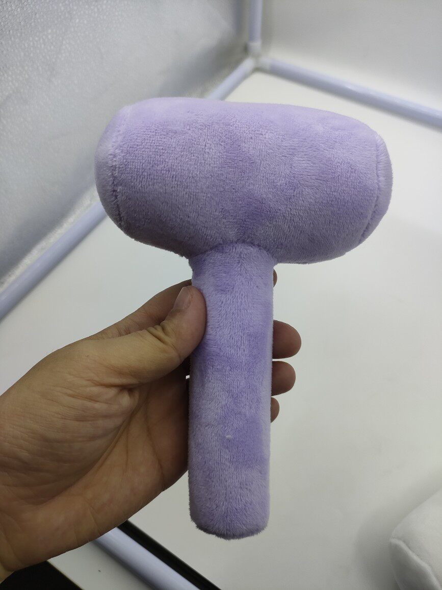 纯色紫色毛绒小锤子活动室内外玩具定制学校教具培训机构用品新颖