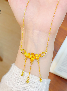 金店同款沙古法錾刻丁香花