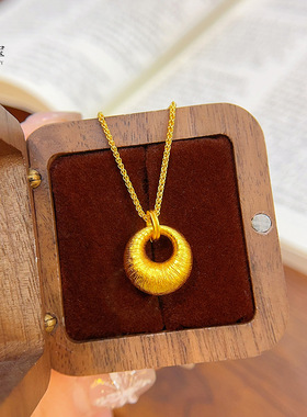 金店同款沙拉丝坨吊坠项链