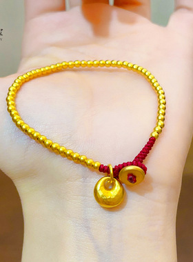 沙金999古法磨砂豆细小珠