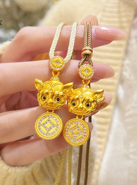 金店同款沙古法点钻招财貔