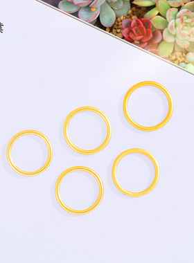 高档精工素圈戒指久不掉色