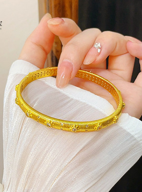 金店同款沙点钻拉丝八芒星