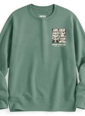 lativ 诚衣 航海王刷毛印花圆领衫-01-男