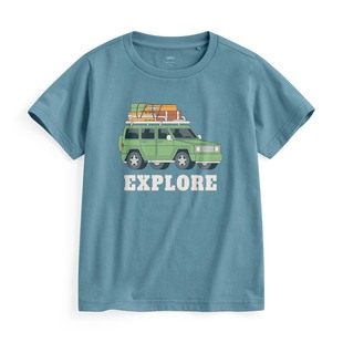 童 旅行探索印花T恤 lativ 诚衣