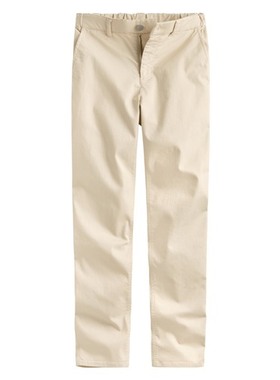 lativ 诚衣 卡其修身直筒长裤-女