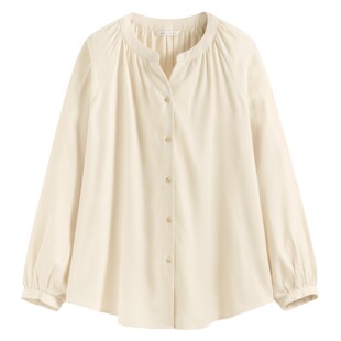lativ 诚衣 柔软法兰绒抓皱上衣-女