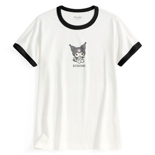 三丽鸥罗纹配色印花T恤 女 诚衣 lativ