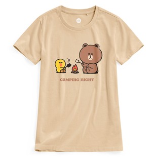 lativ FRIENDS印花T恤 LINE 女 诚衣