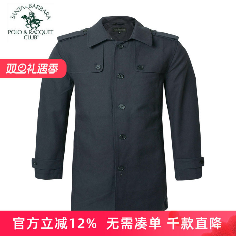 全棉中长款派克大码秋冬风衣外套