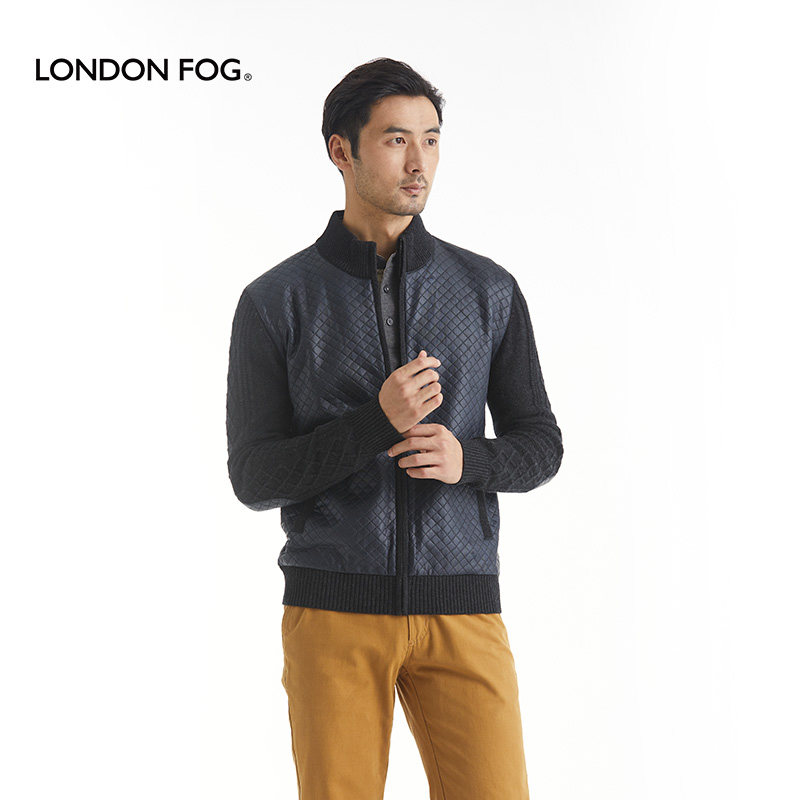 LONDONFOG男装立领针织卫衣