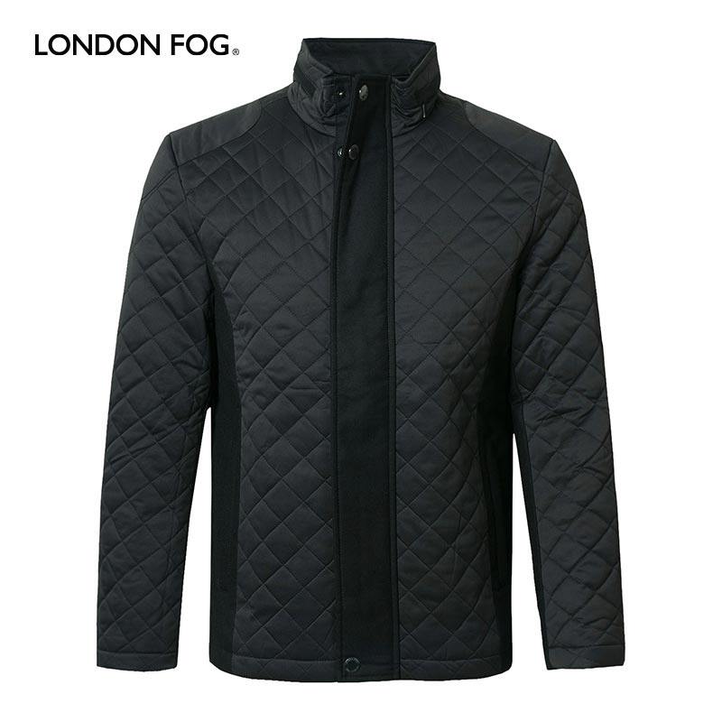 LONDONFOG男士立领菱格棉服男