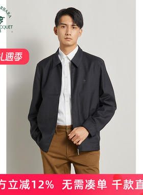 圣大保罗专柜品质POLO男士休闲外套纯羊毛翻领商务夹克PW13WJ101