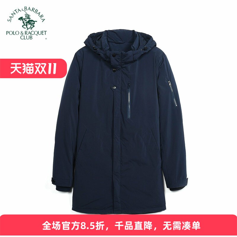 圣大保罗休闲可脱帽中长款羽绒服