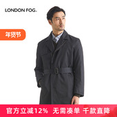LONDON 风衣商务休闲中年爸爸外套翻领 秋冬中长款 FOG 伦敦雾男装
