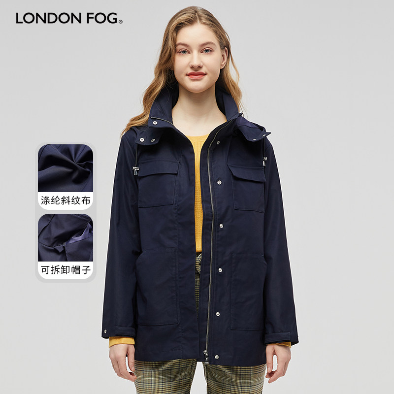 LONDONFOG连帽夹克防风外套女