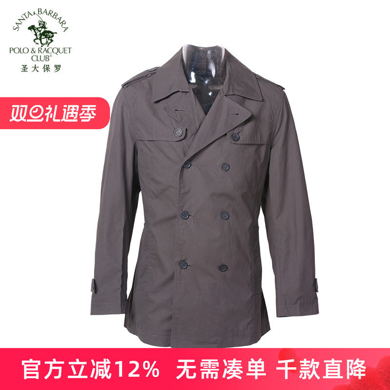 英伦休闲大码中长款爸爸装风衣
