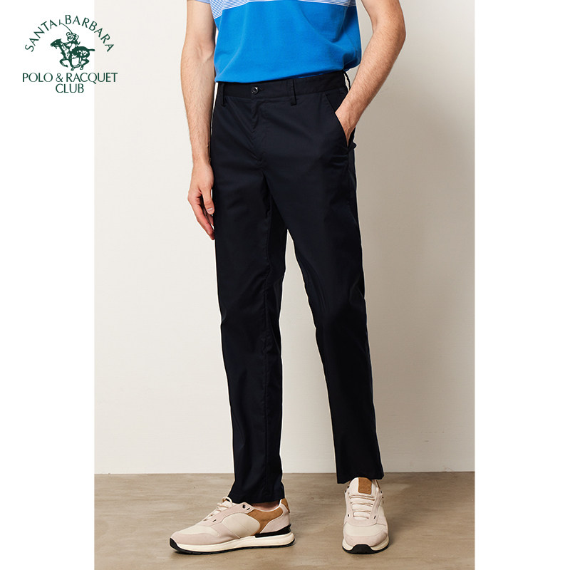 圣大保罗男装休闲裤2025春款青年商务男士直筒裤子长裤PS22WP181M