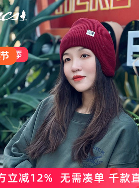 MCS源自万宝路针织帽子美式休闲复古男女同款新款经典双层翻边帽