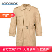 FOG 中长款 伦敦雾秋冬款 LONDON 大码 男士 风衣派克外套 LW11WF202